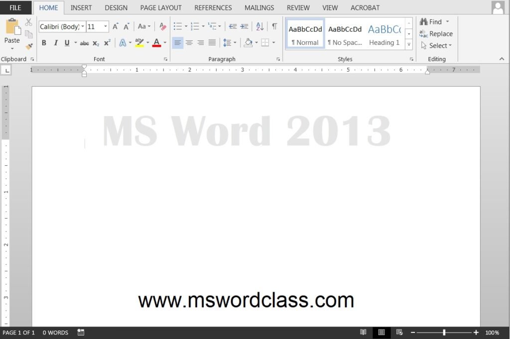 What is MS Word 2013 Edition