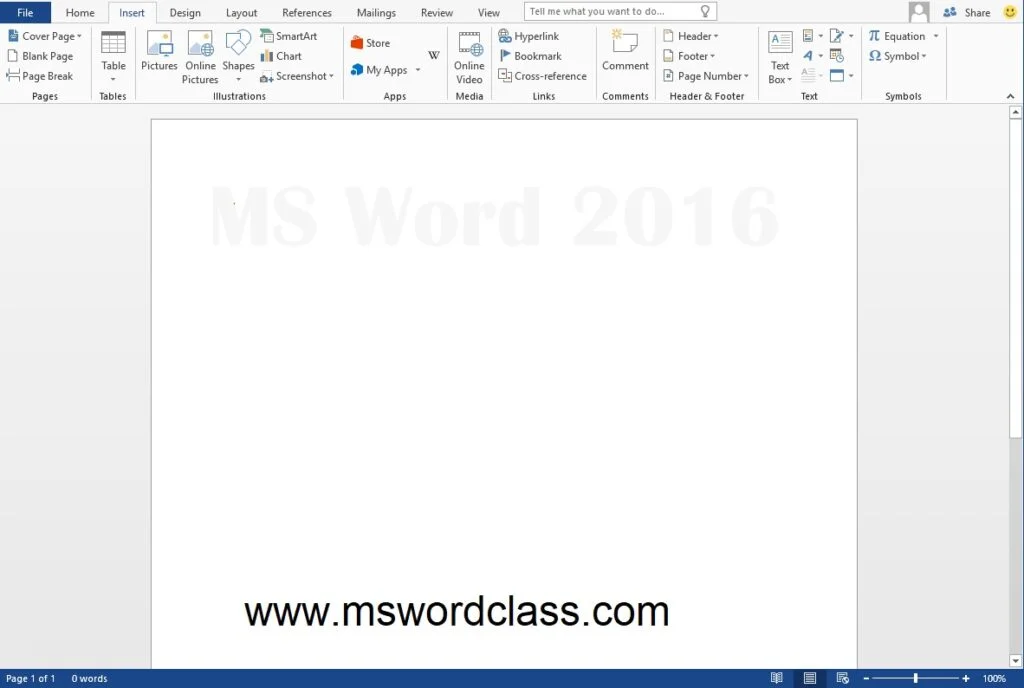 What Is Ms Word 2016 Edition