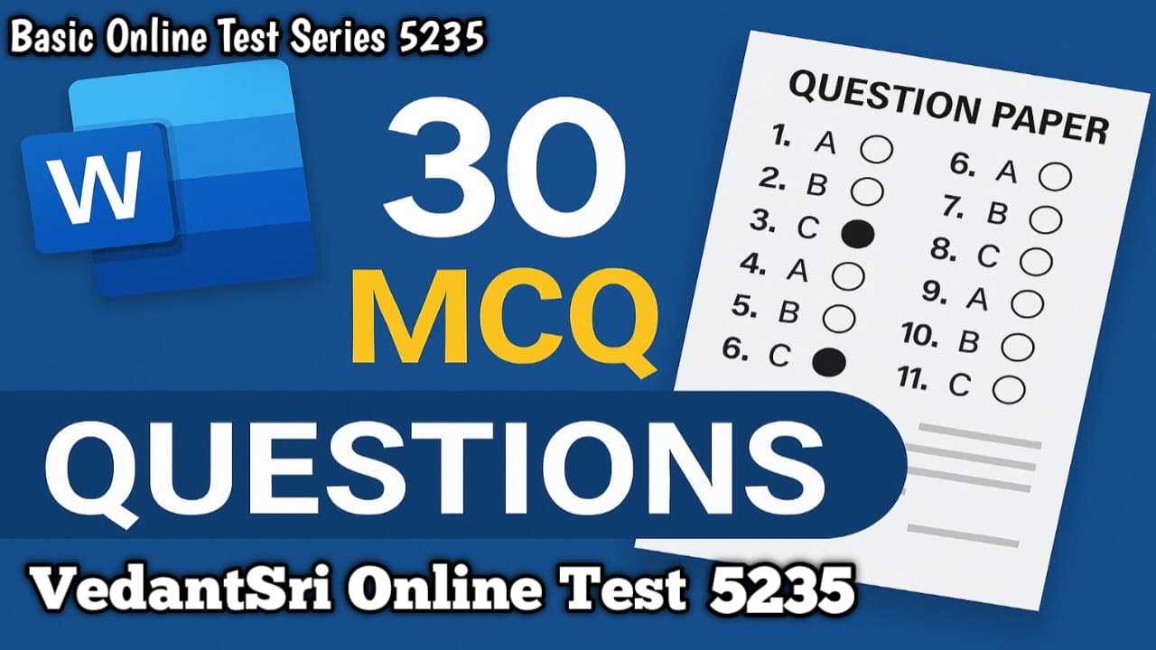 MS Word Online Test Series 5235