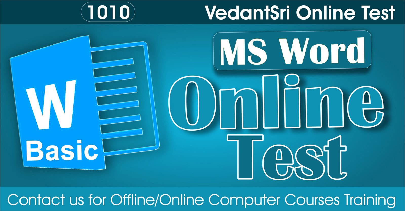Word Basic Online Test Series 1010 - MS Word Class