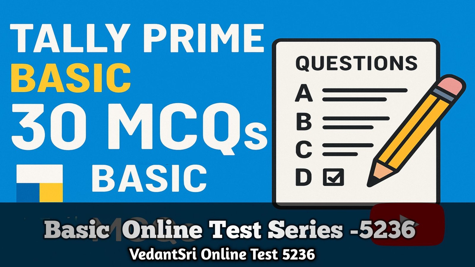 Tally Prime Basic Online Test Series 5236 - MS Word Class