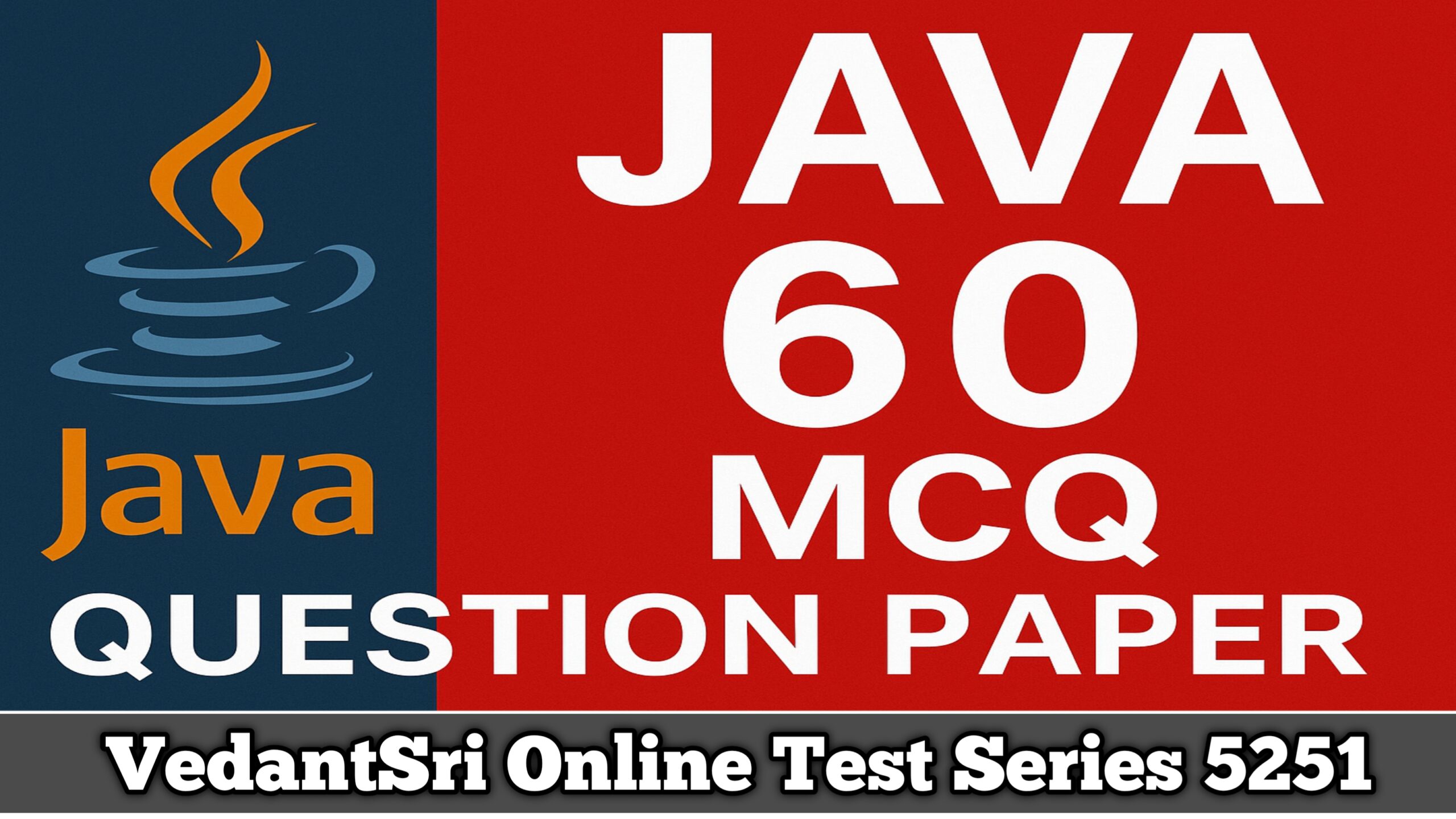 Java 60 MCQS Question paper Online Test Series 5251 - MS Word Class